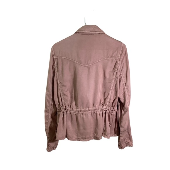 Marrakech Ronika Draped Pink Rose Moto Jacket - Picture 4 of 8